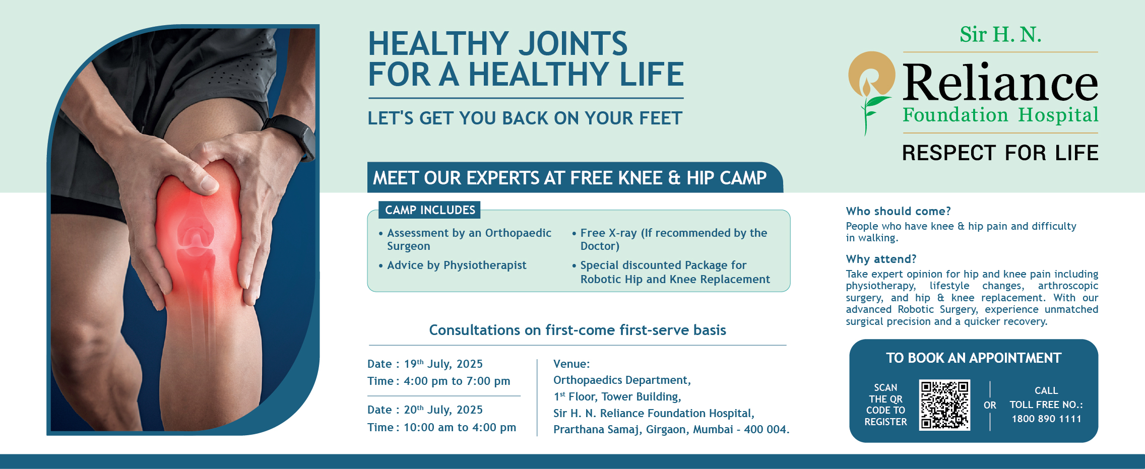 Free Knee & Hip Camp